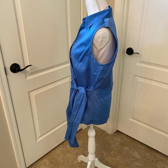 Como stretch cotton side tie sleeveless top - Picture 2 of 9